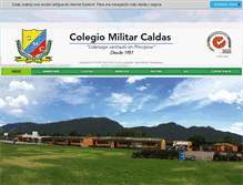 Tablet Screenshot of colegiomilitarcaldas.edu.co